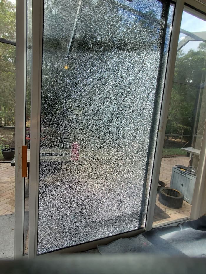 Sliding Door Shattered Glass Repair, FL