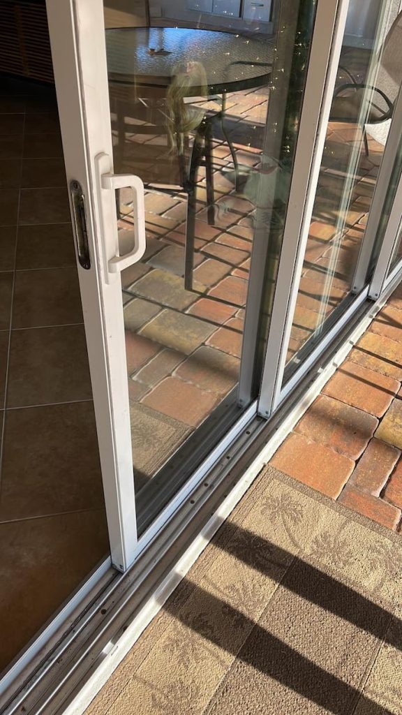 sliding glass door track repair