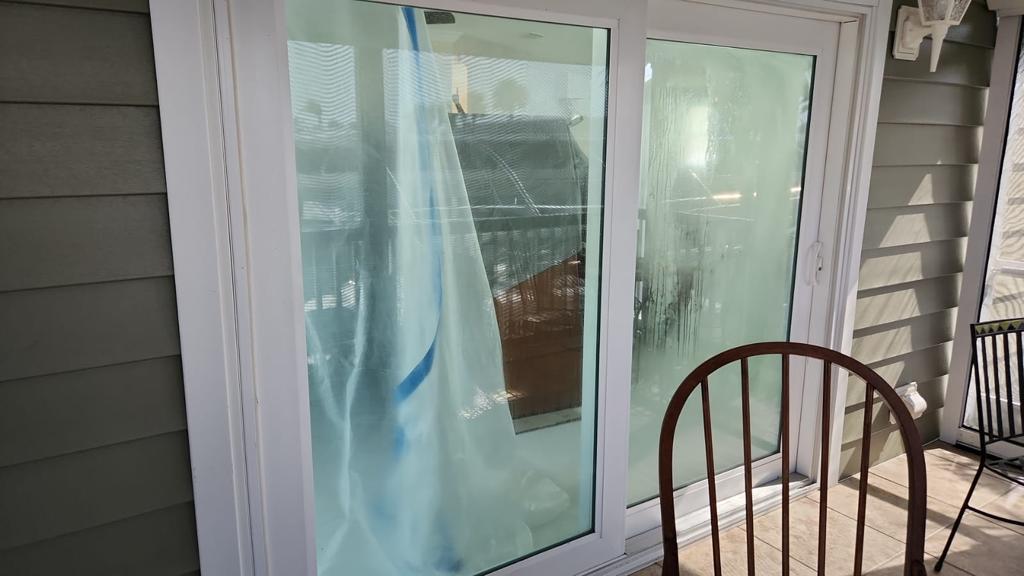 foggy sliding door repair