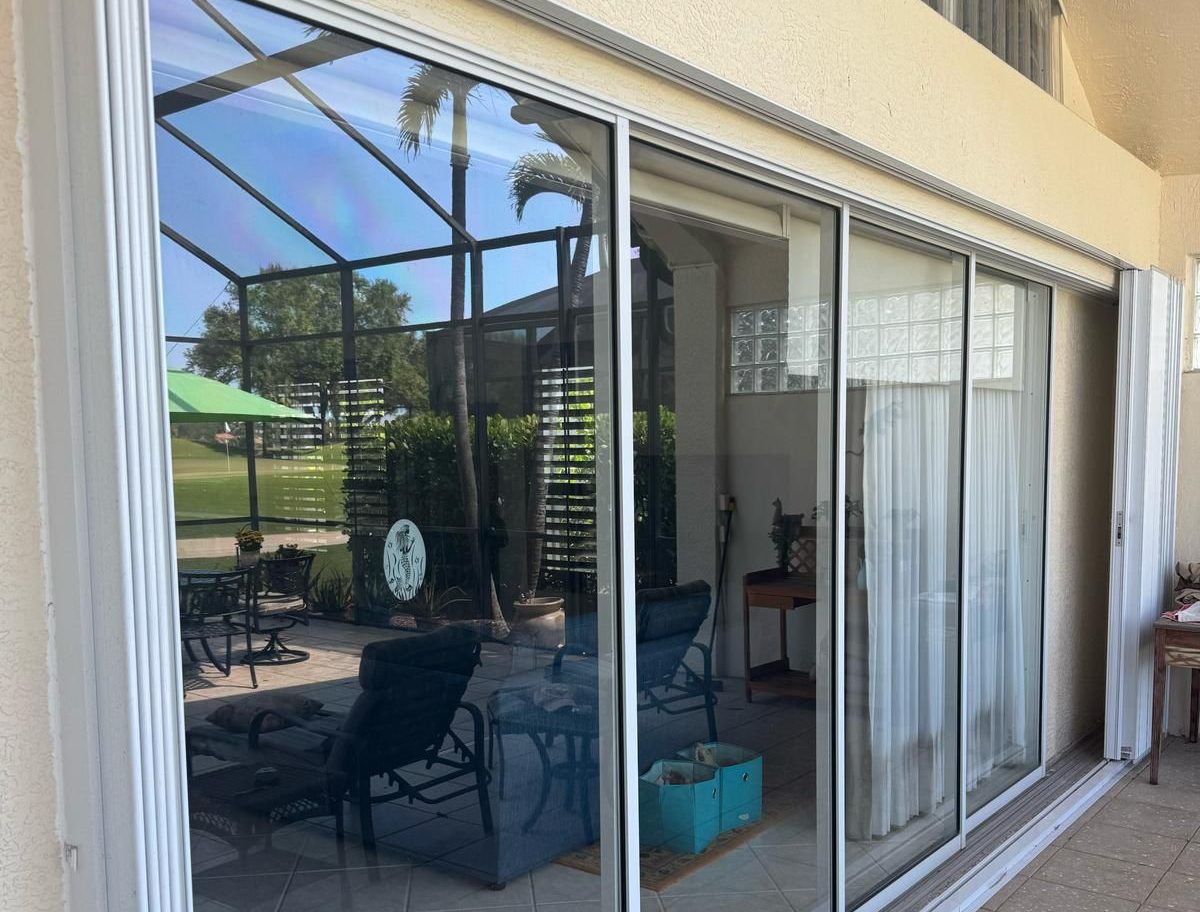 Sliding door track replacement