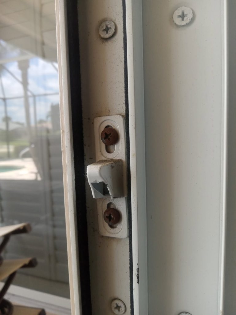 sliding door lock problems